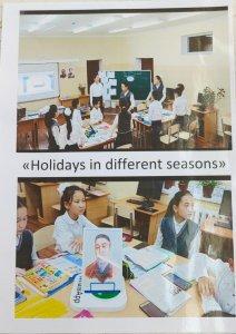 Ағылшын тілі. "Holidays in different seasons" 5 сынып